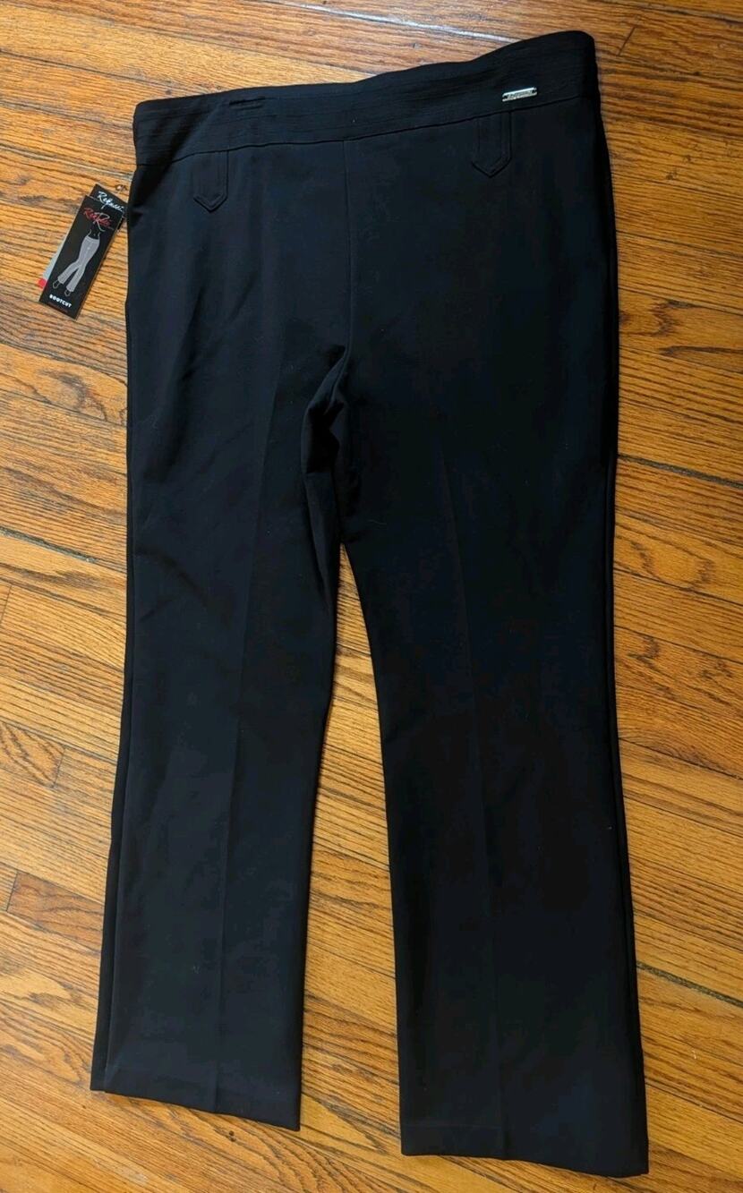 Rekucci Classic Stretch Boot Cut Slimming Pants Women's 18 $70 Black